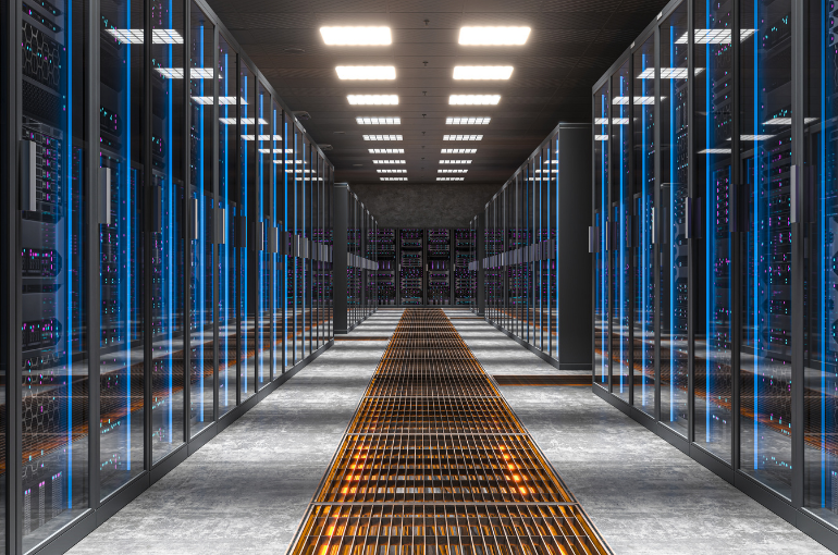Sala server per reti dati e sistemi informatici